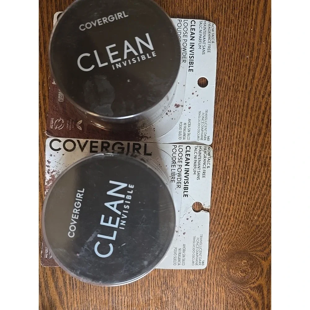 (2) Covergirl Clean‎ Invisible Loose Powder Sealed 140 - Translucent Dark